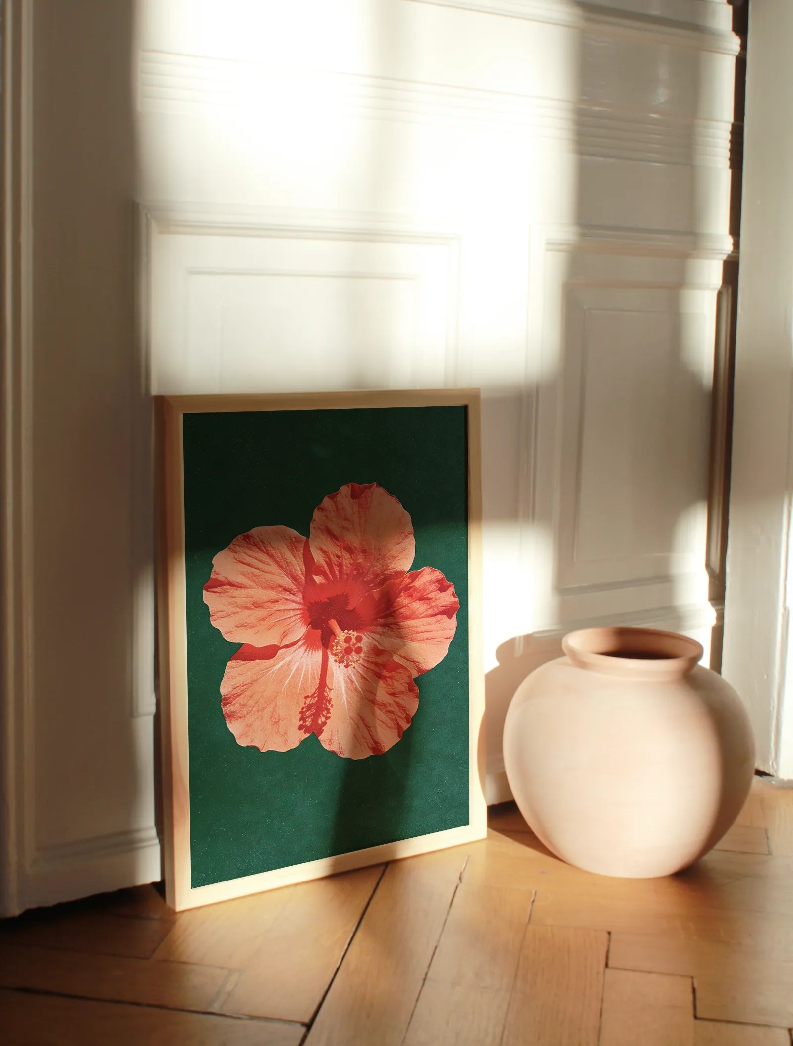 Hibiskus in Grün