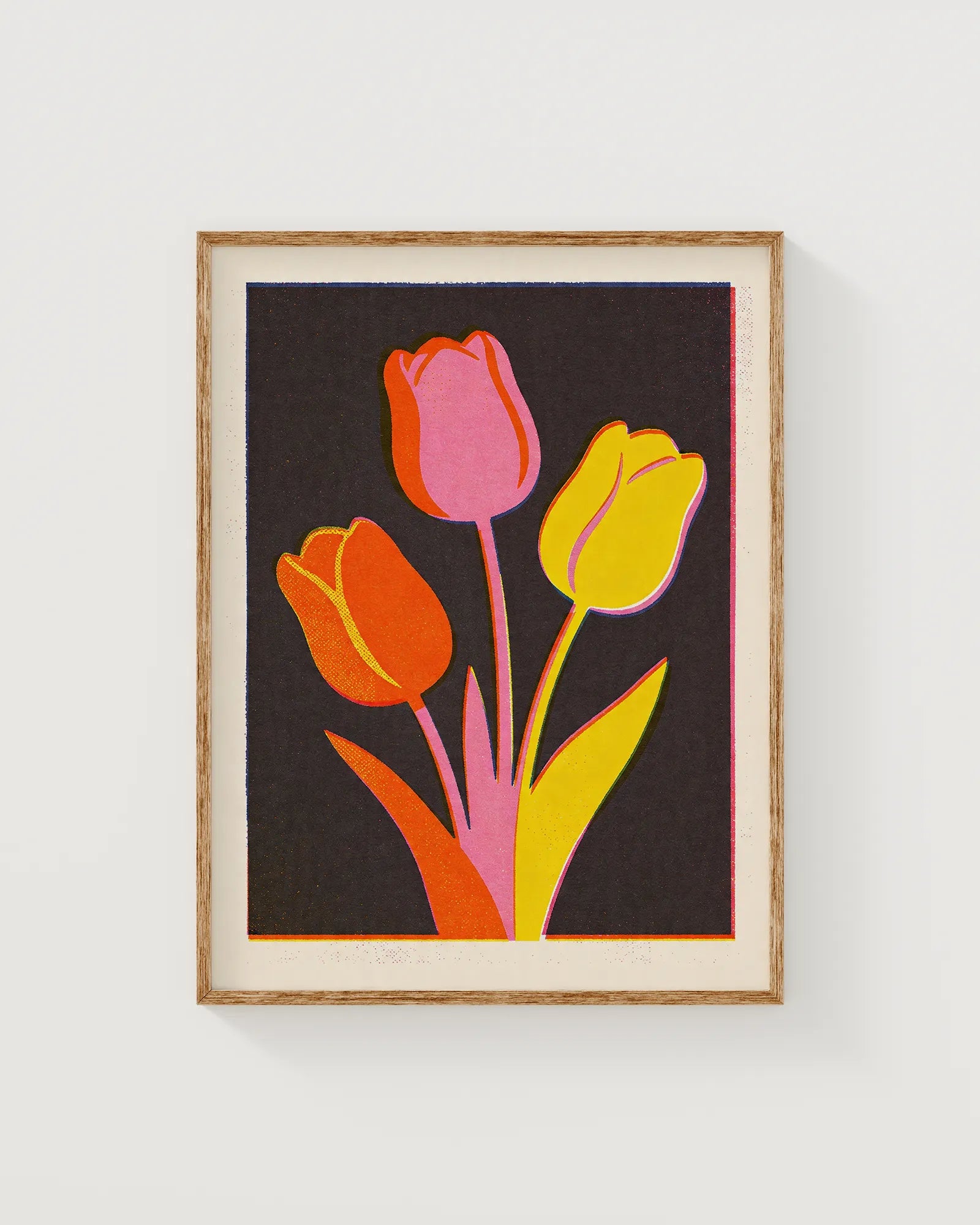Tulpenstrauß in Kohle