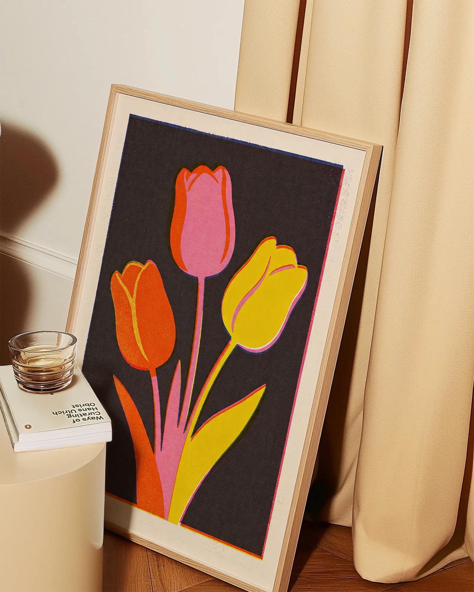 Tulpenstrauß in Kohle