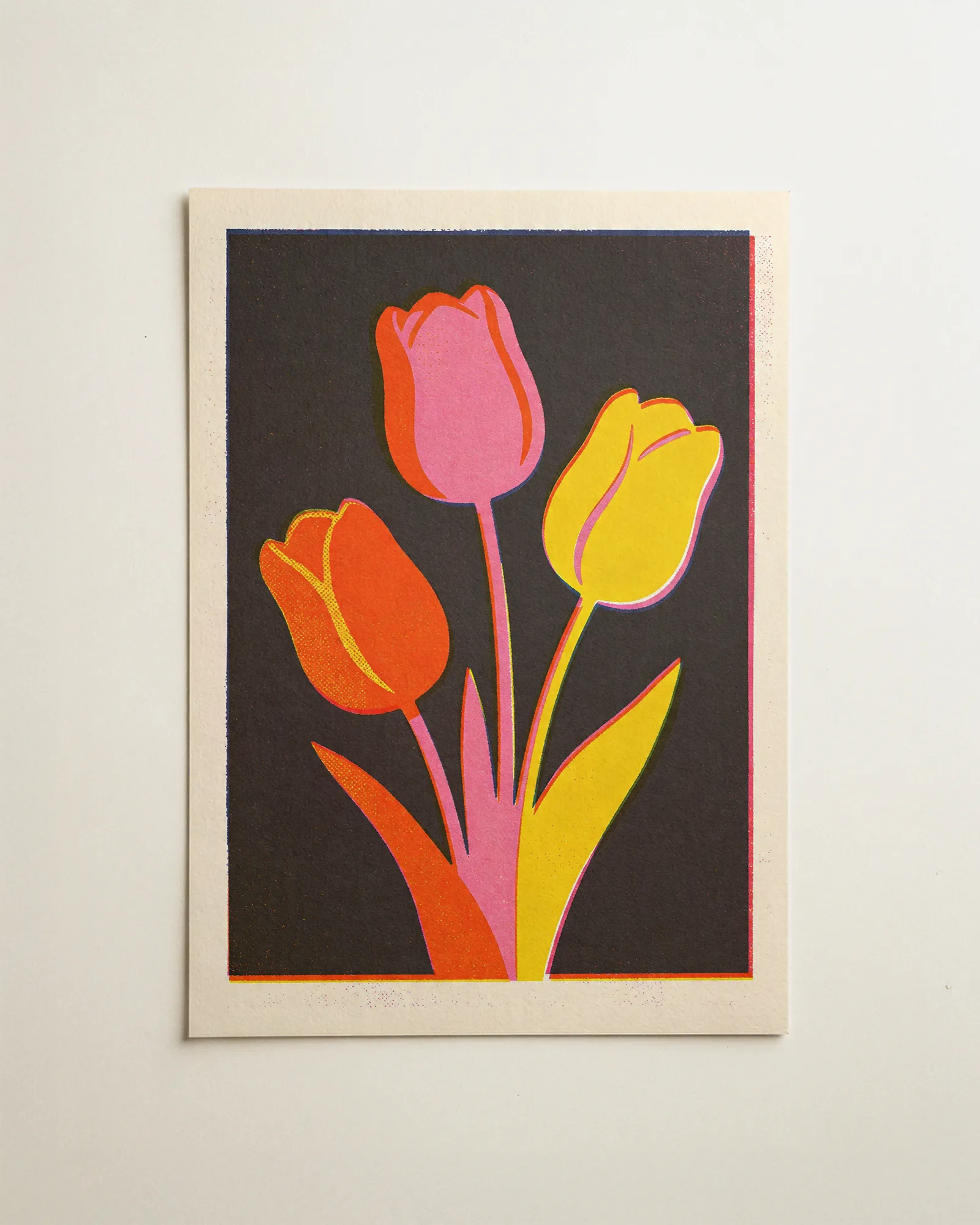 Tulpenstrauß in Kohle